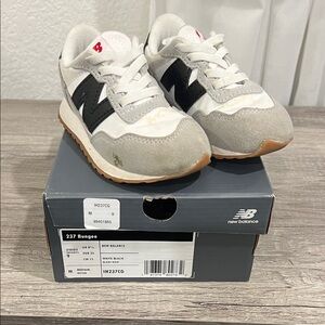 New Balance Kids' Gray and Black Sneakers